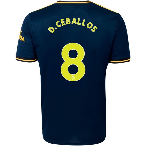 Maillot Football Arsenal NO.8 D.Ceballos Third 2019-20 Bleu